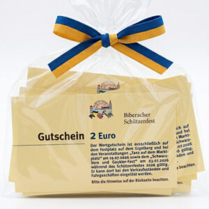 2 € Wertgutscheine fürs Biberacher Schützenfest 2026