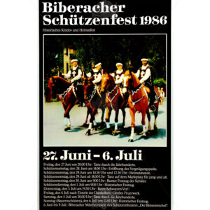 Schützenfestplakat 1986