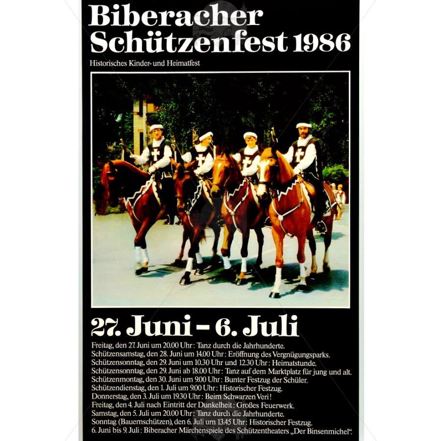 Schützenfestplakat 1986